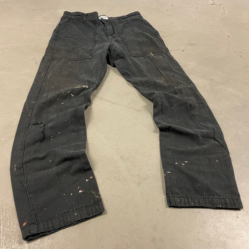 vintage distressed military fatigue pocket cargo pants 30x30